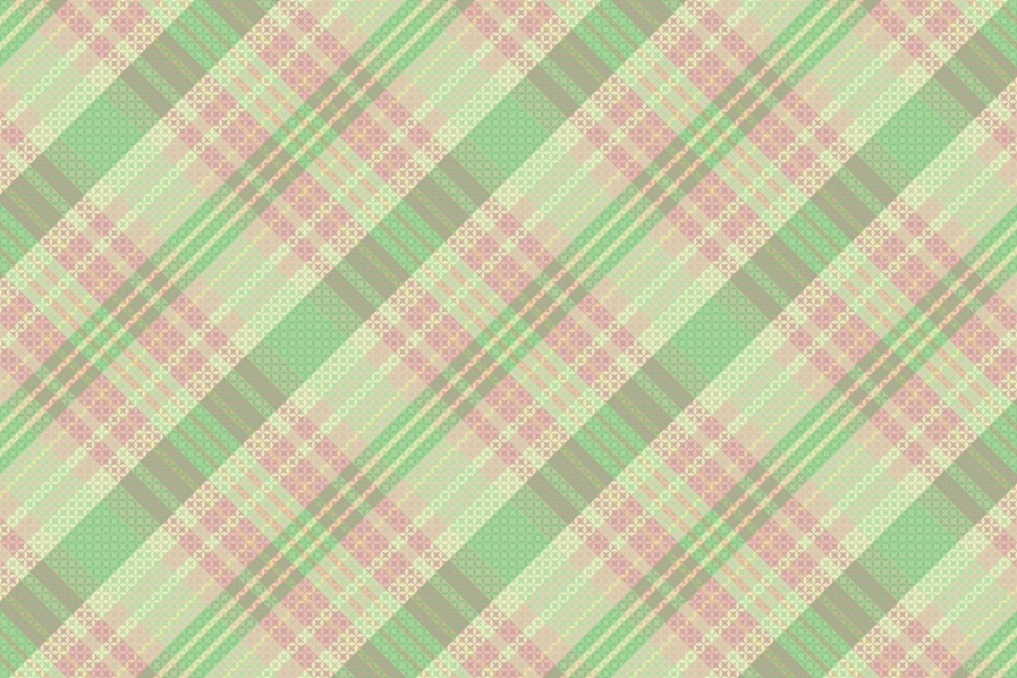 Tartan plaid pattern with texture and summer color. vector