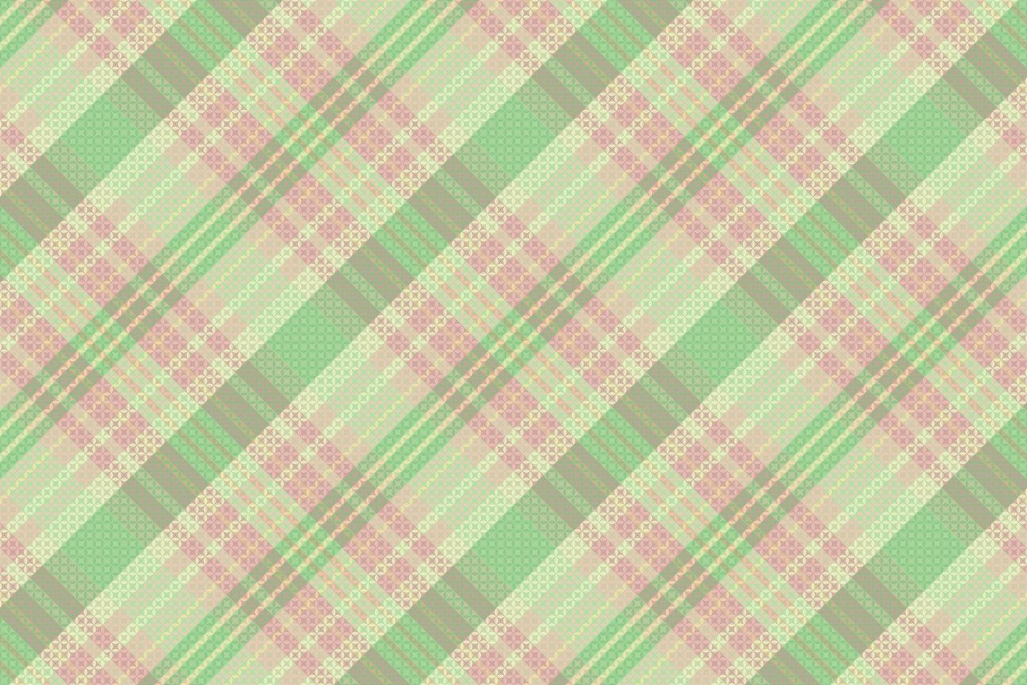 Tartan plaid pattern with texture and summer color. vector