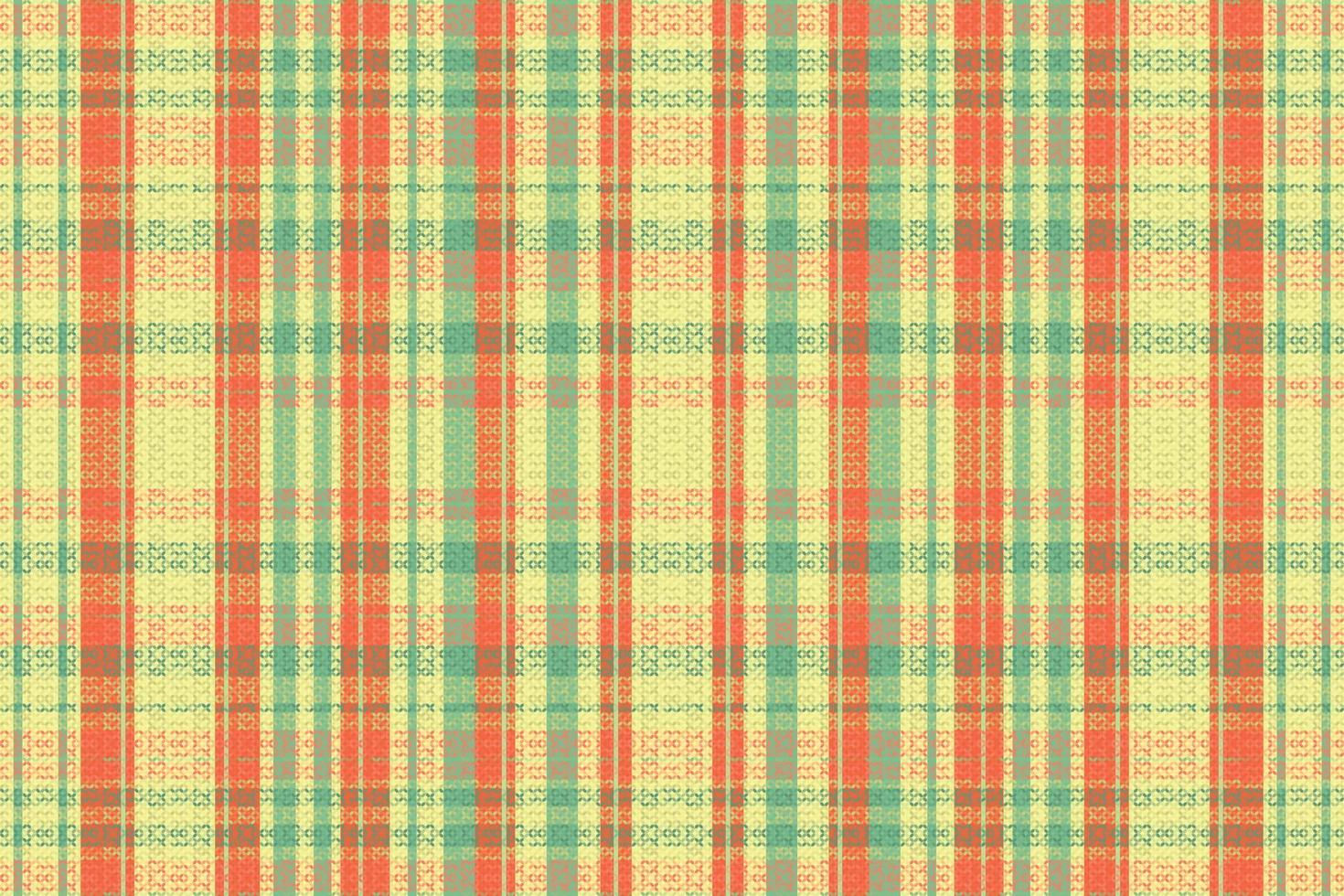 Tartan plaid pattern with texture and summer color. vector