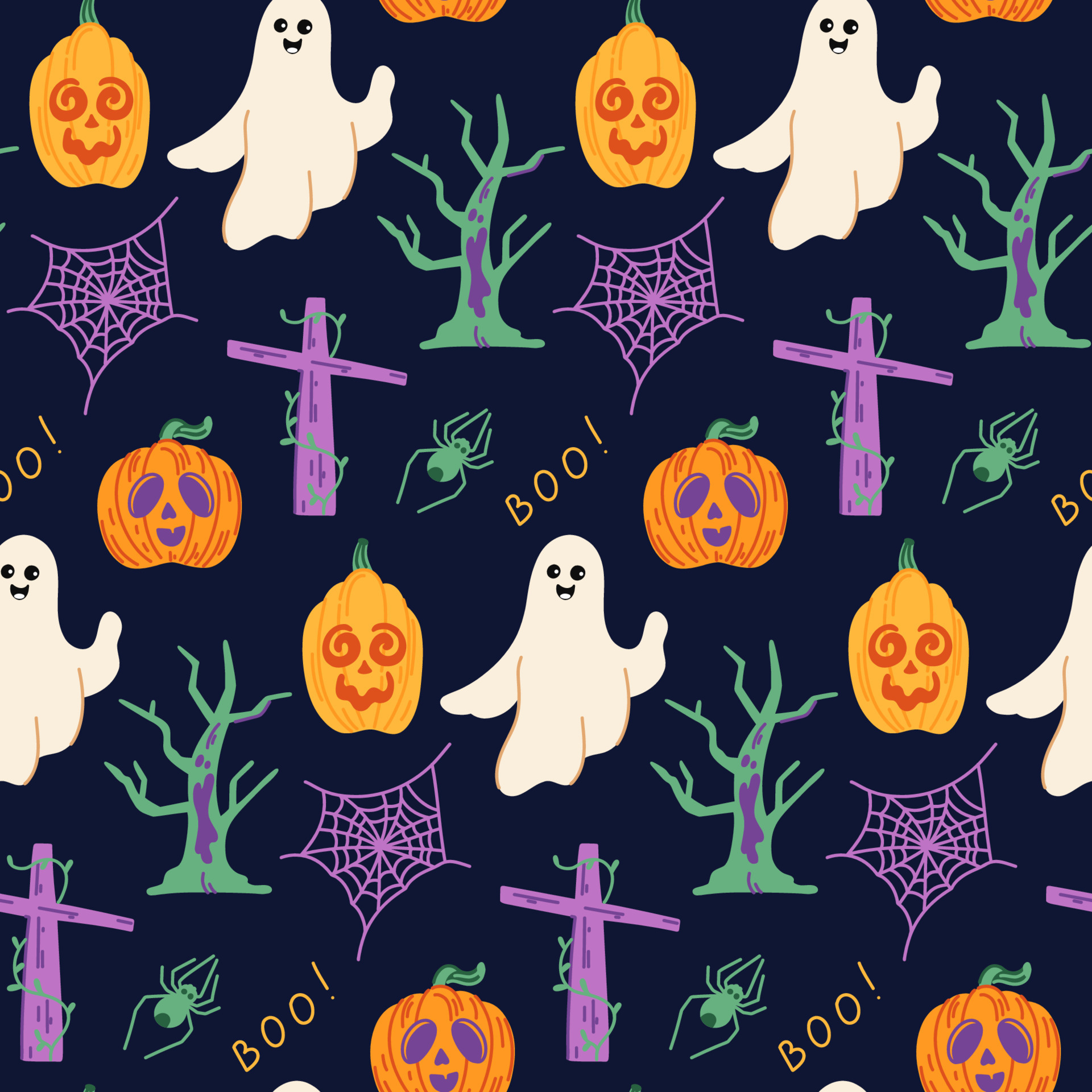 Đừng bỏ lỡ mẫu nền Halloween hồi hộp với ma và bí ngô đáng yêu, bạn sẽ không thể rời mắt khỏi các hình ảnh này. Các họa tiết có màu sắc tươi sáng và mang tính sáng tạo cao, đem đến những giờ phút tuyệt vời cho bạn.