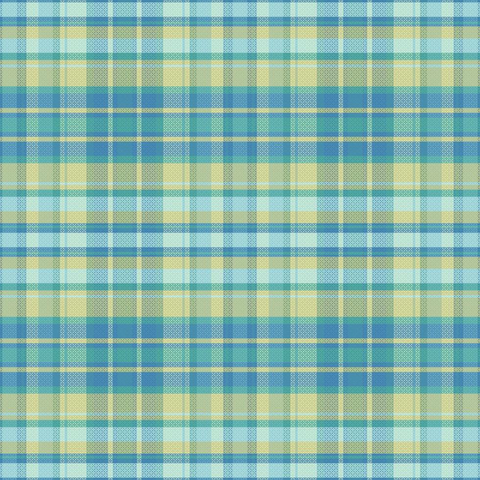 Tartan plaid pattern with texture and summer color. vector