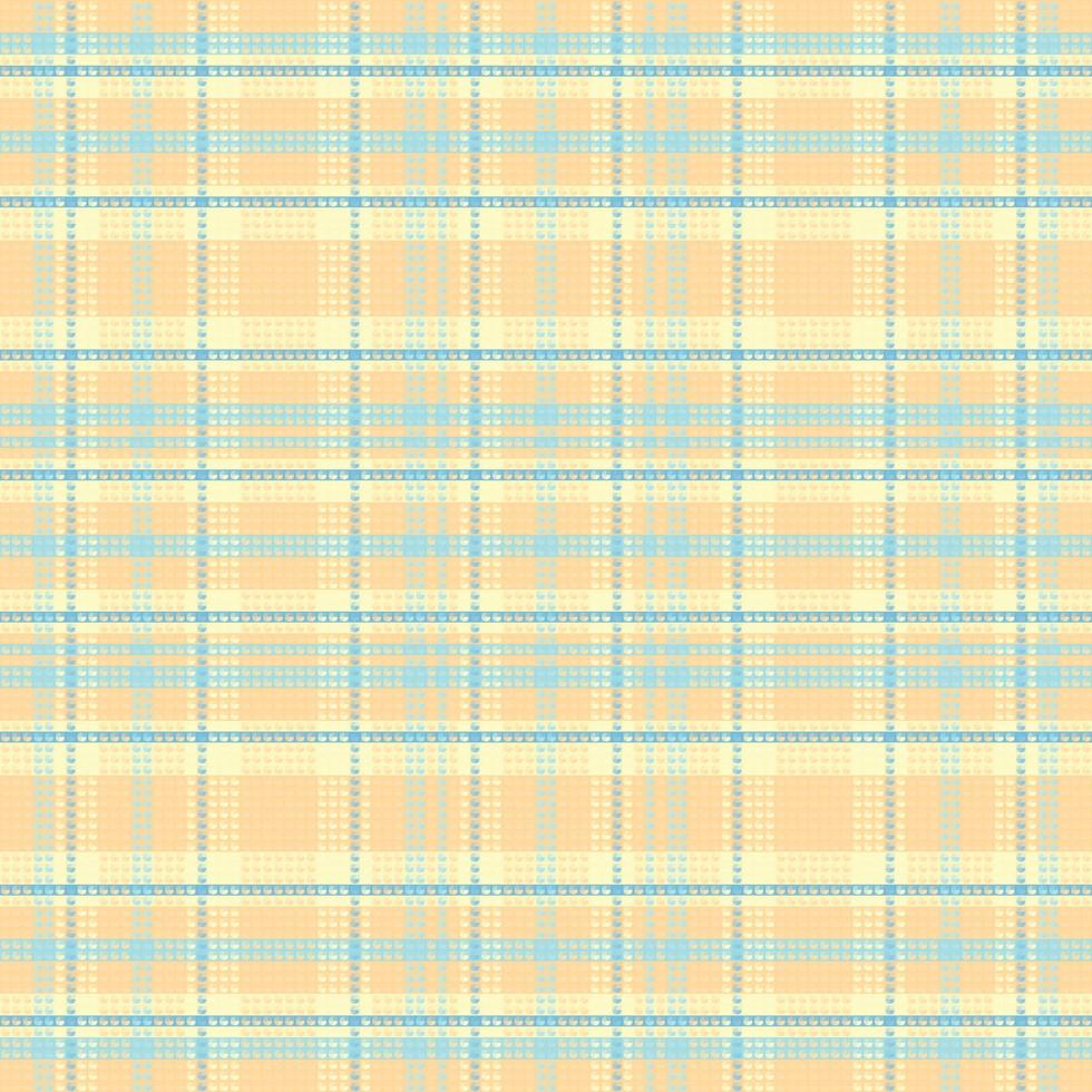 Tartan plaid pattern with texture and summer color. vector