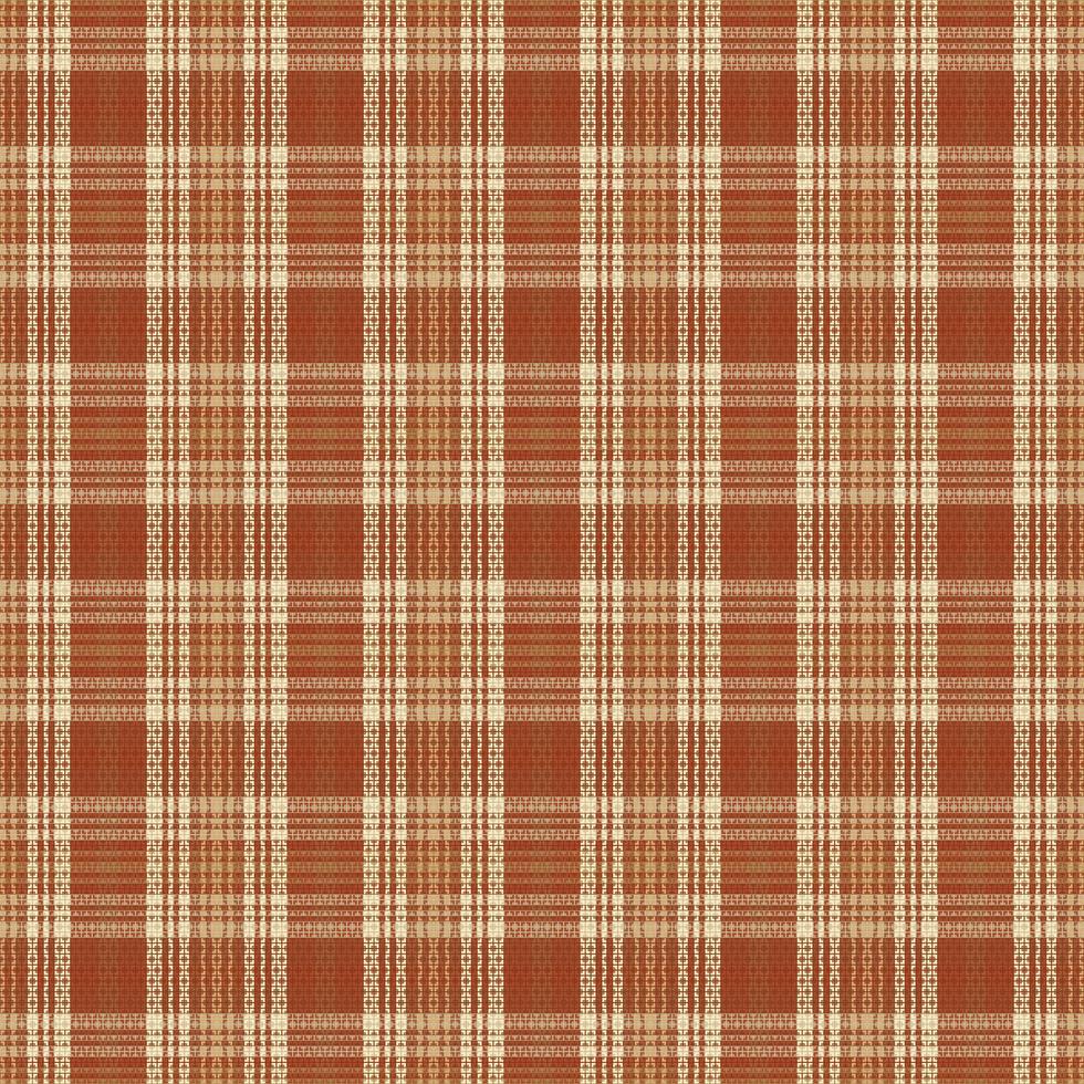 Tartan plaid pattern with texture and warm color. vector
