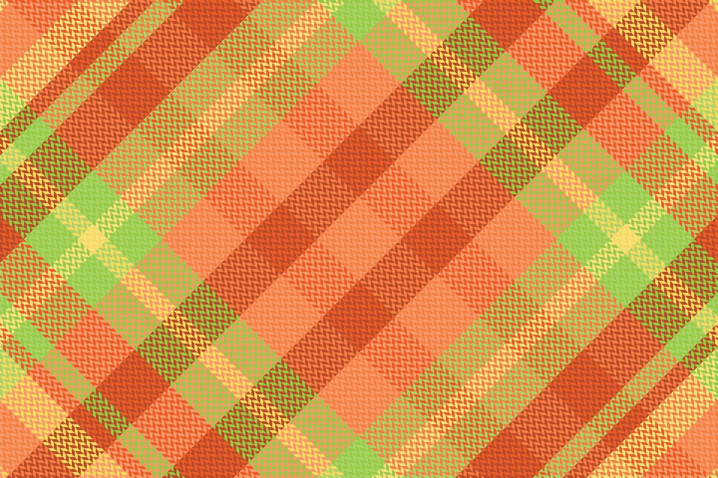 Tartan plaid pattern with texture and warm color. vector