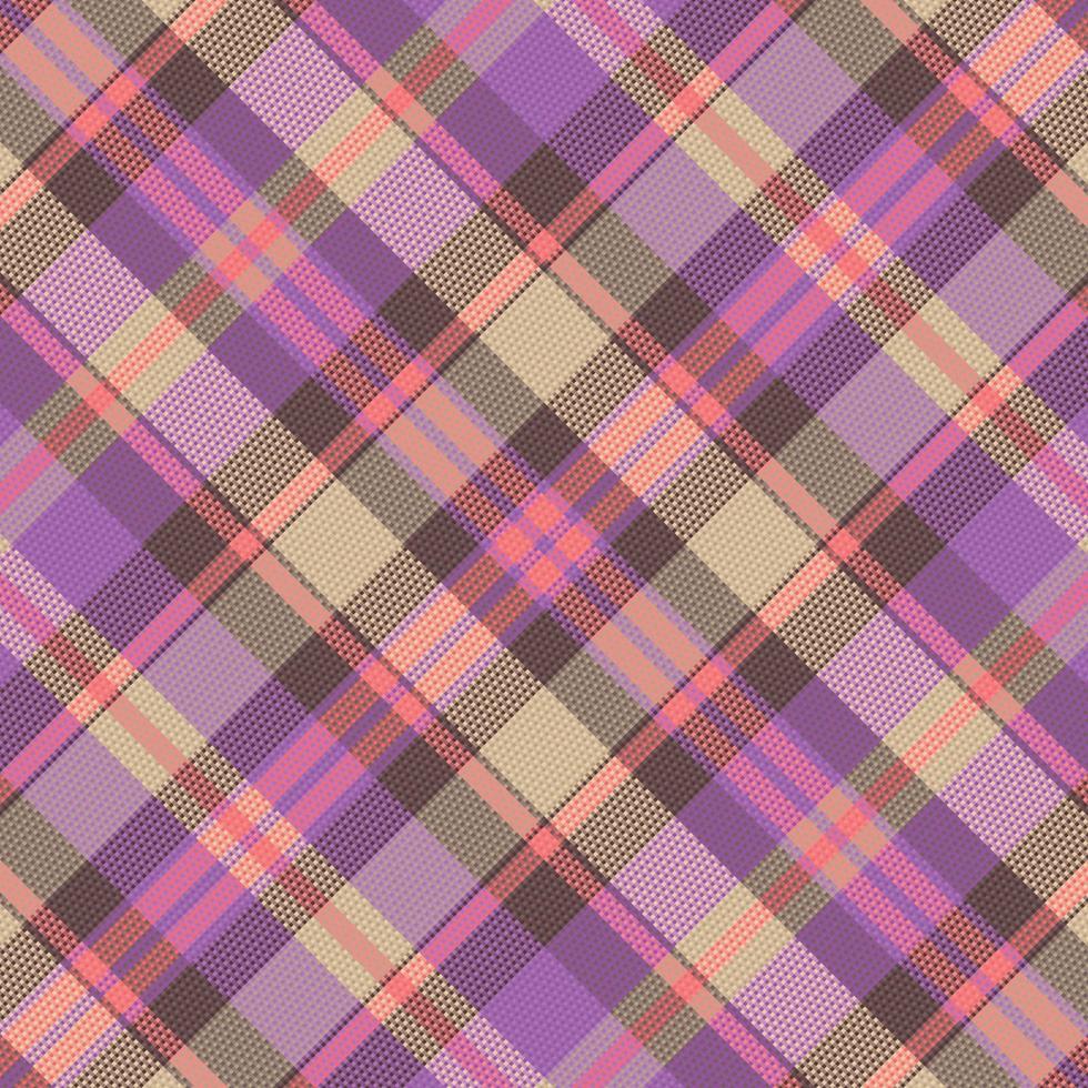 tartan plaid pattern background with vintage color. vector