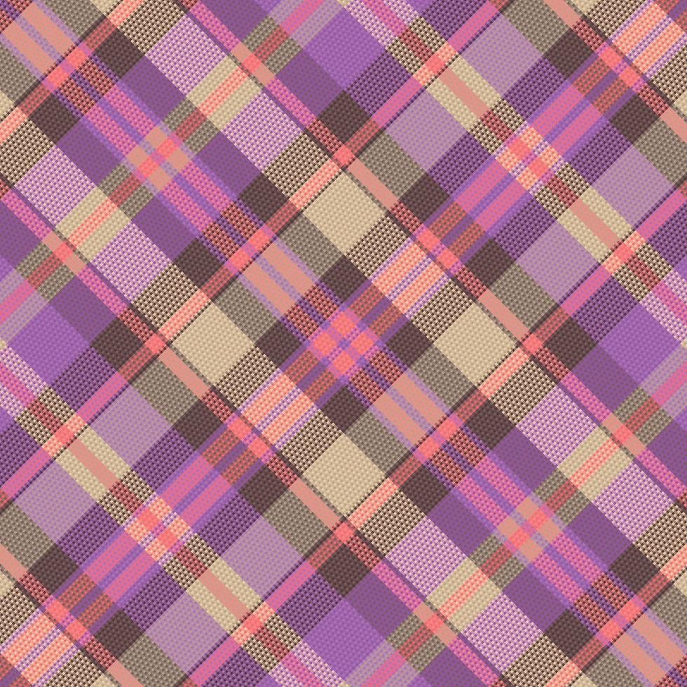 tartan plaid pattern background with vintage color. vector