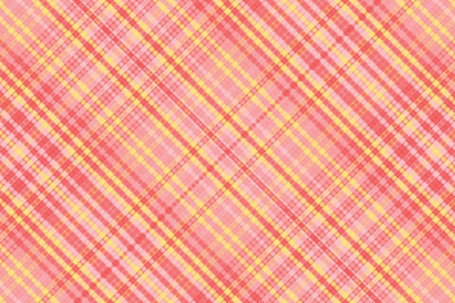 Tartan plaid pattern with texture and summer color. vector