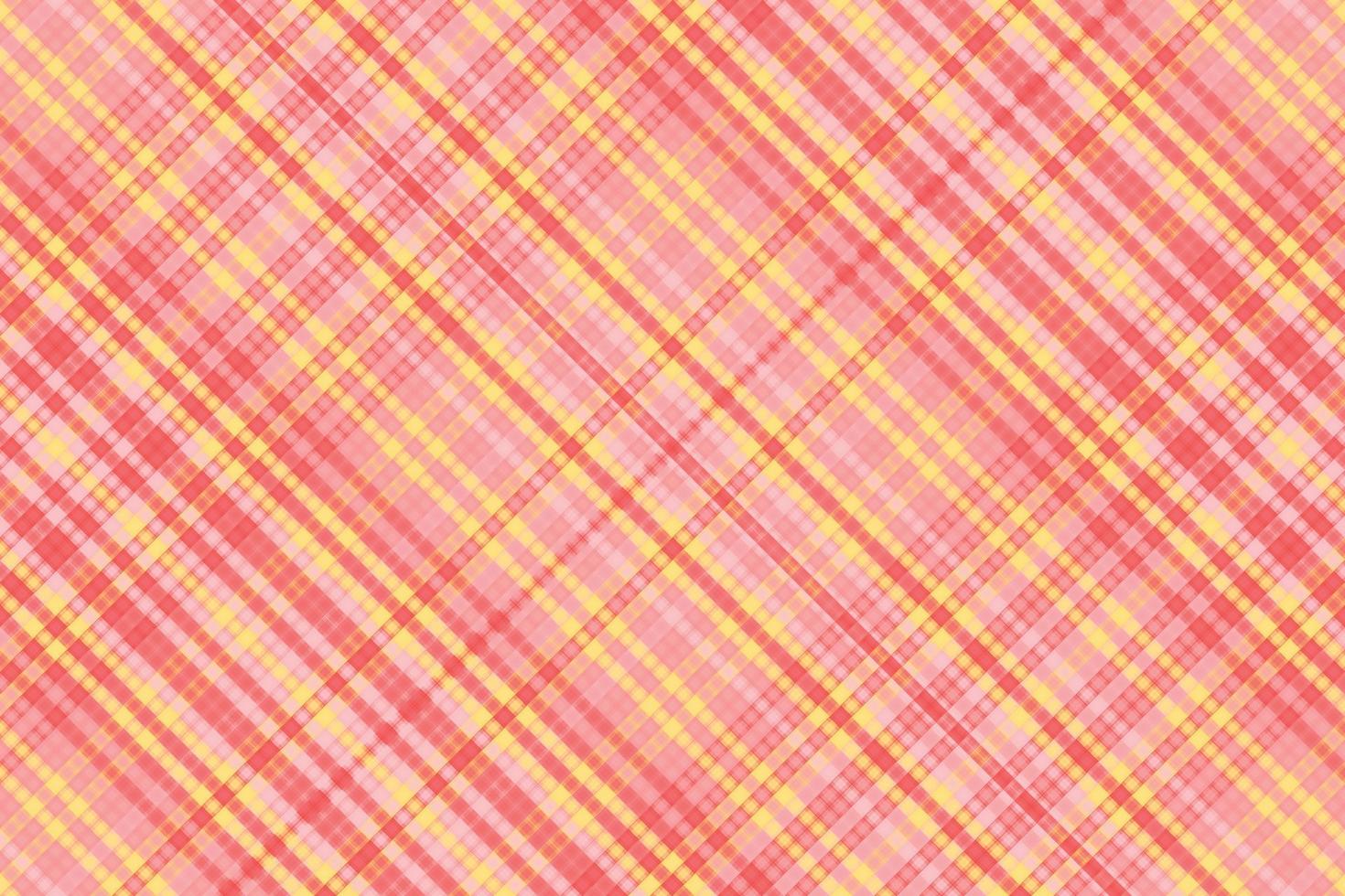 Tartan plaid pattern with texture and summer color. vector