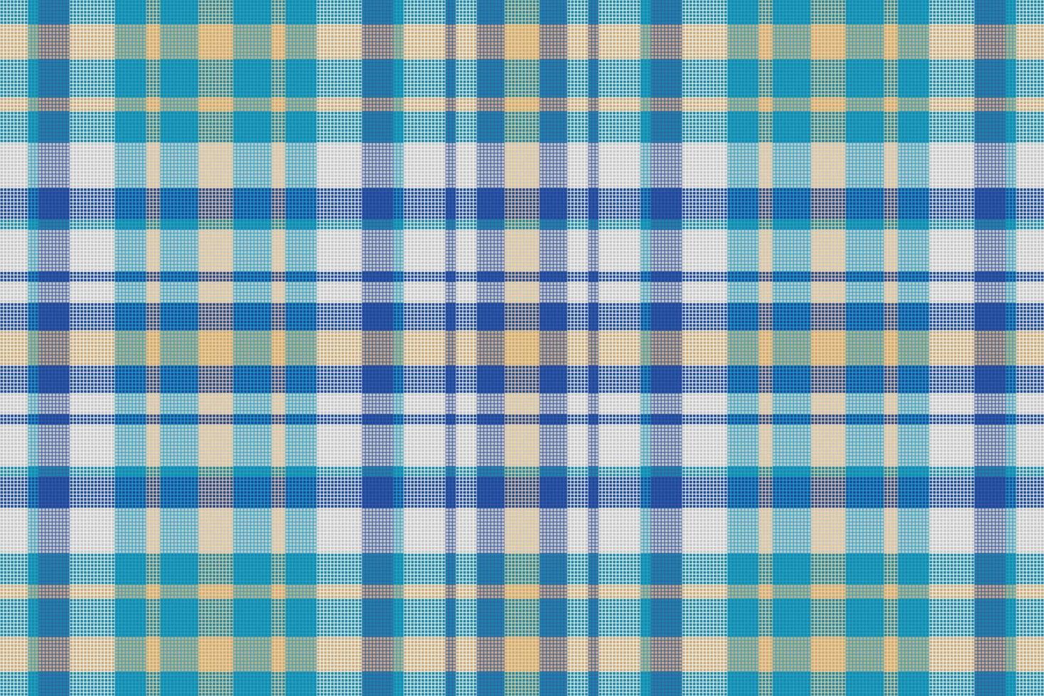 Tartan plaid pattern with texture and summer color. vector
