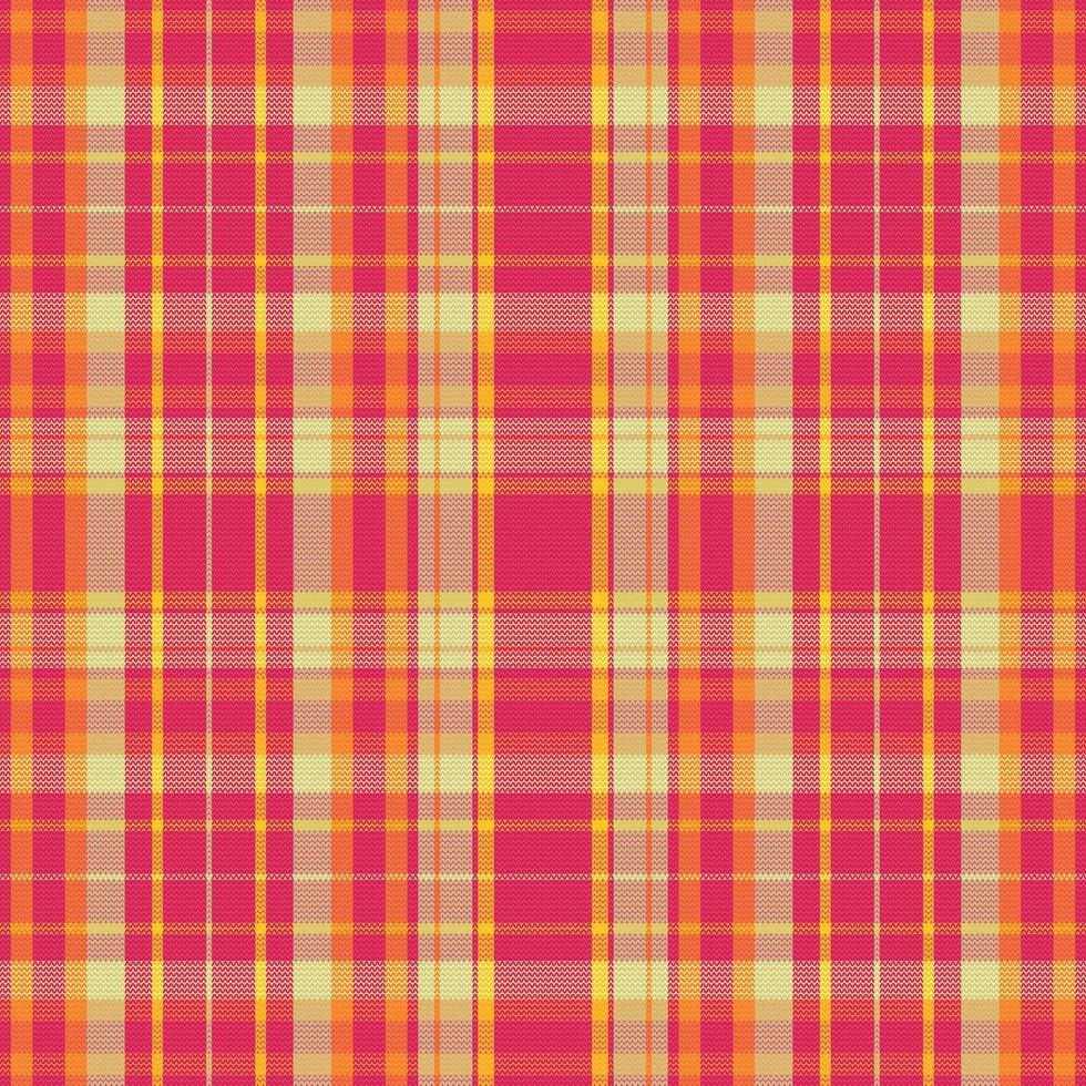 Tartan plaid pattern with texture and summer color. vector