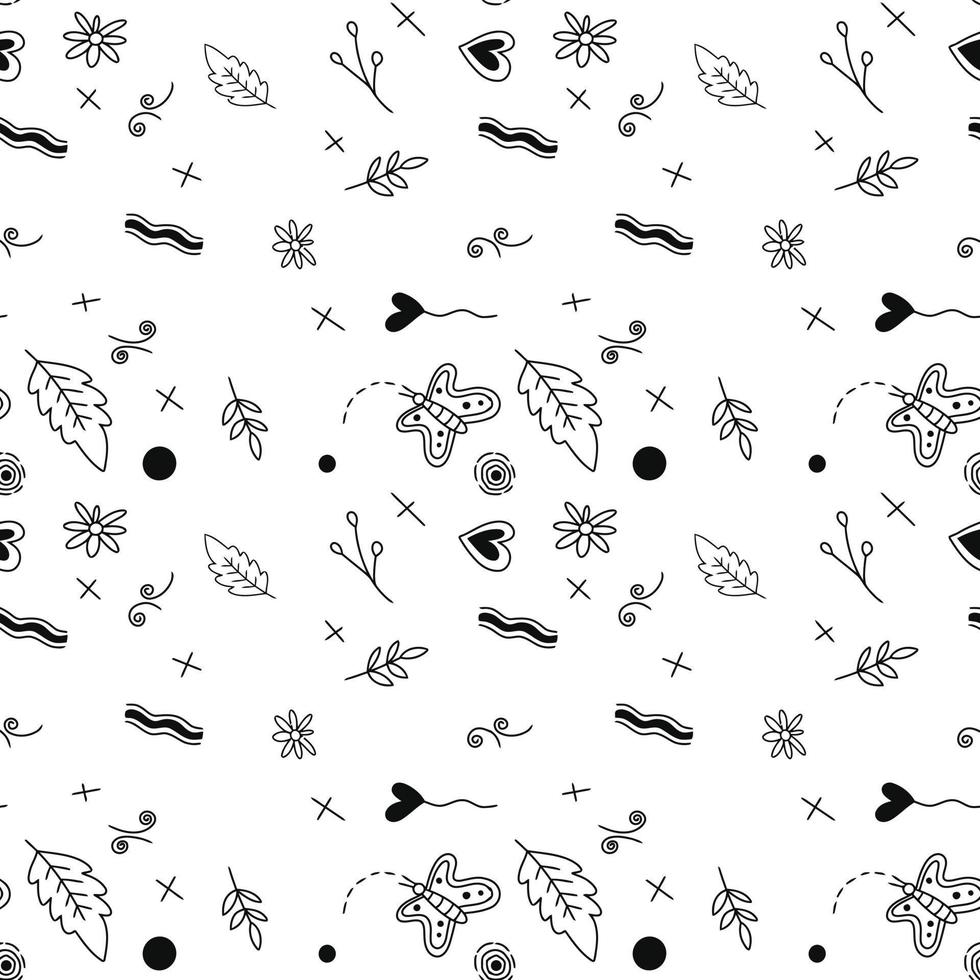 nature seamless pattern vector