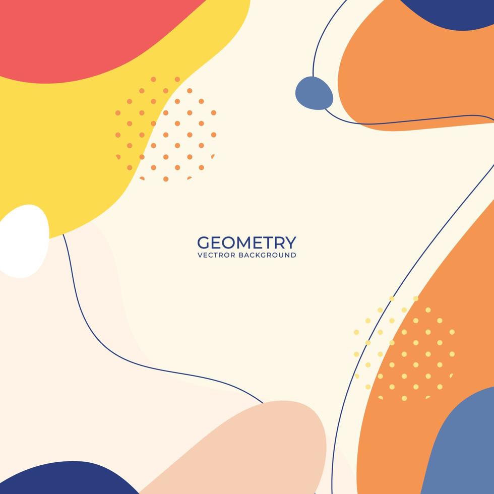 fondo abstracto con formas geométricas vector