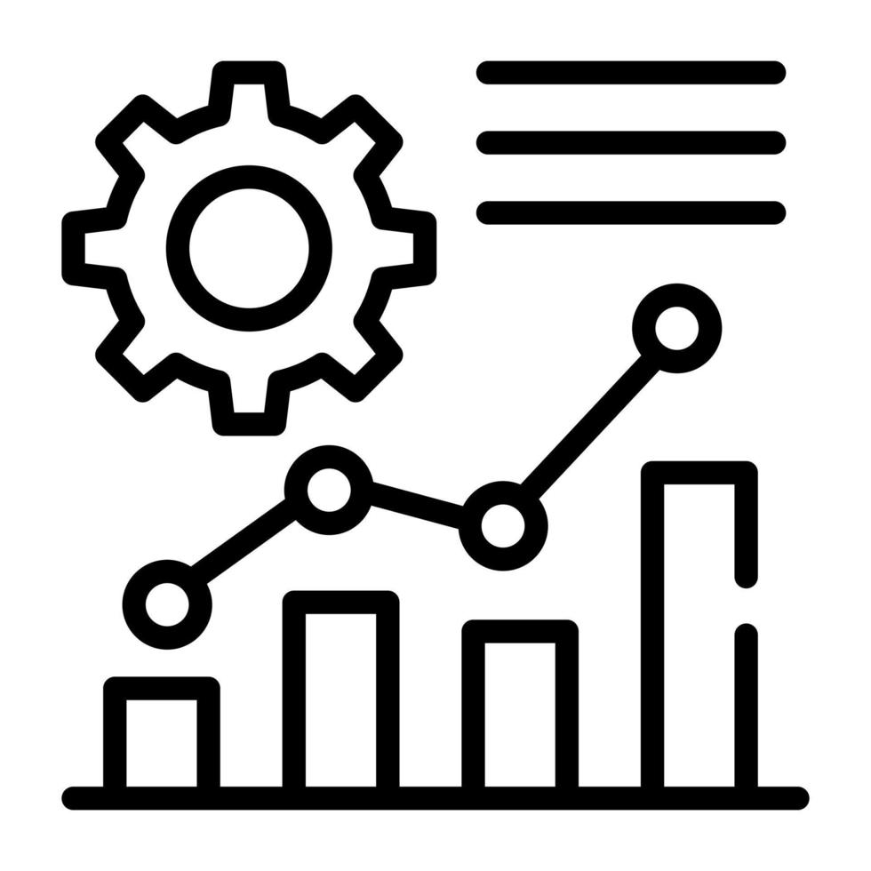Business operation linear icon, vector design 8060612 Vector Art at