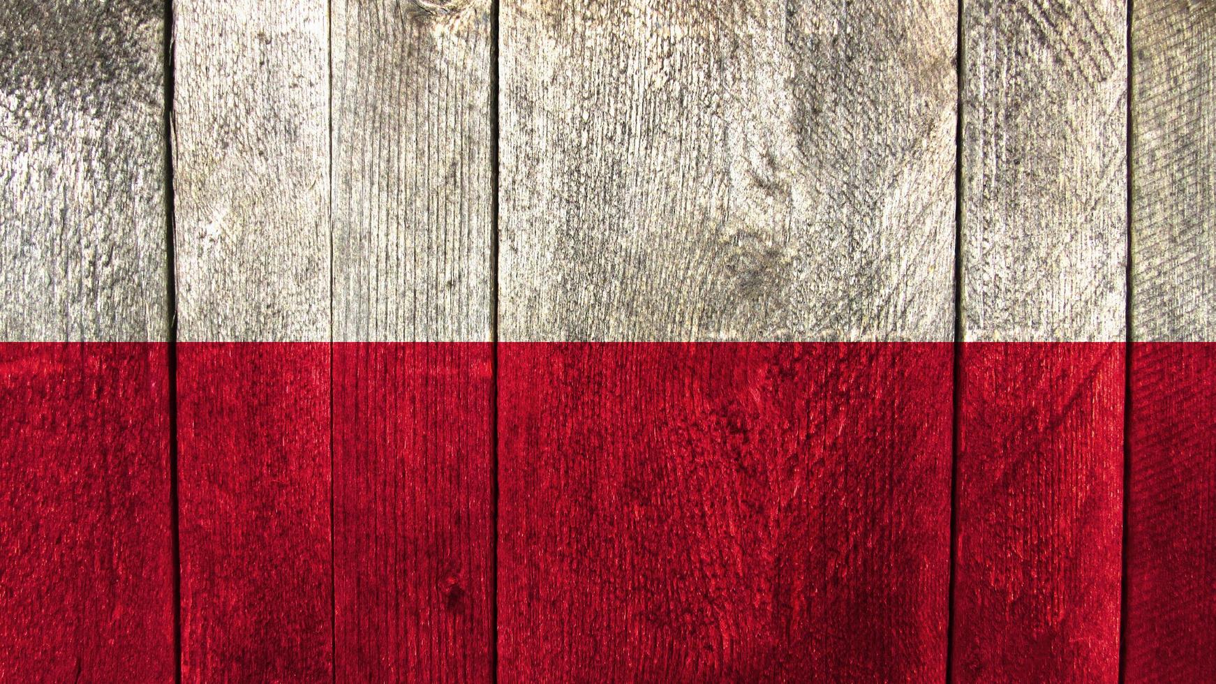 Poland flag. Poland flag on a wooden board photo