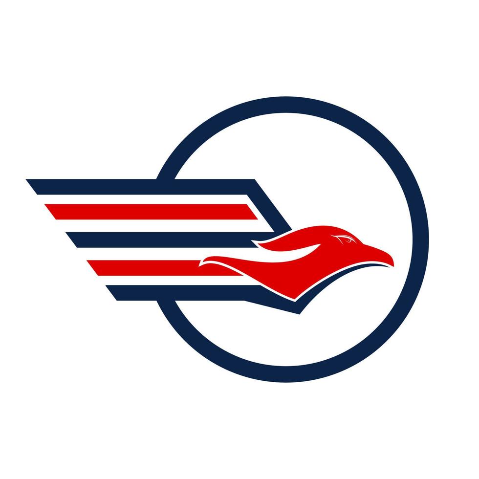 eagle express logo vector