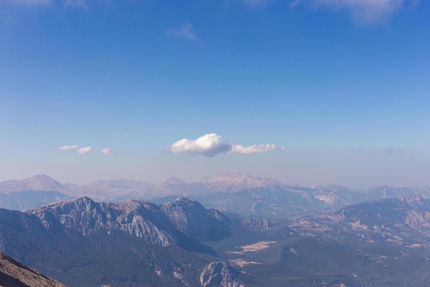 vista de la naturaleza desde las montañas foto