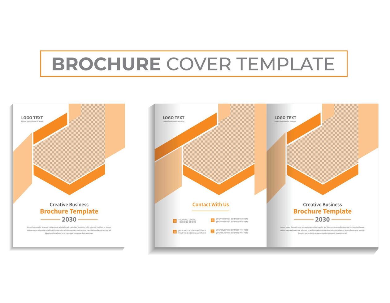 plantilla de diseño de portada de folleto perfecta para un negocio de marketing corporativo vector