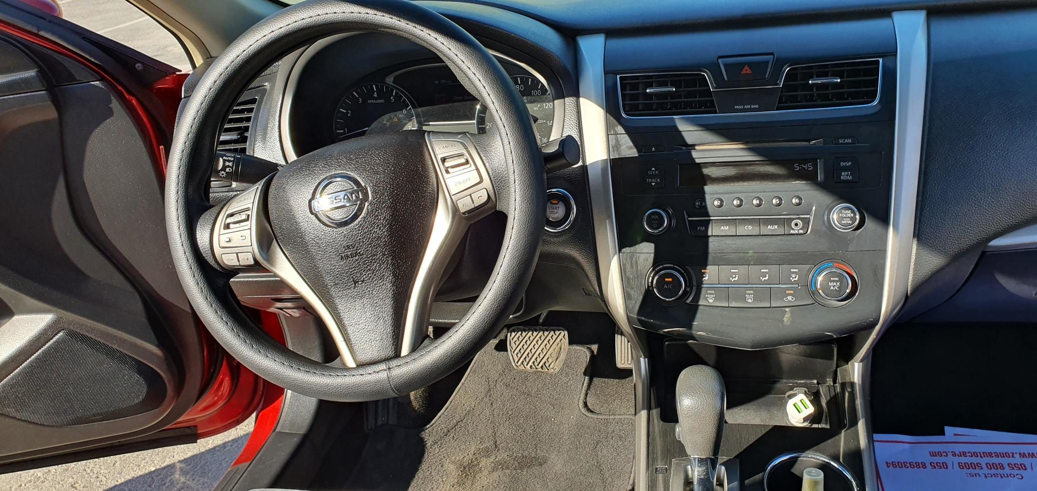 Dubai, UAE, May 2022, Nissan altima s6 2019 dashboard, speedometer