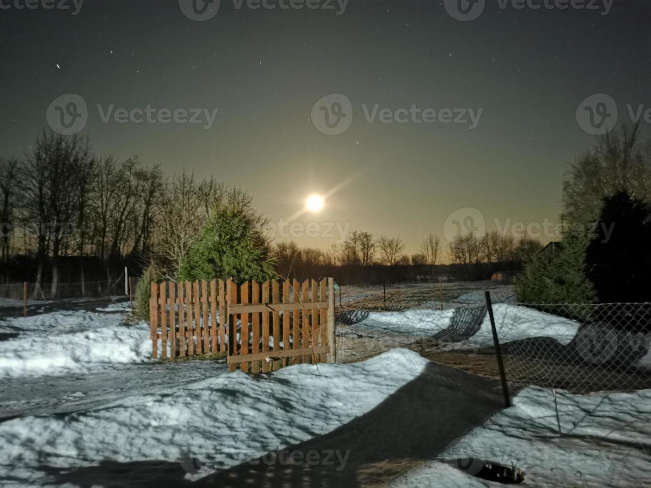 spring night in a Russian village travel nature photo