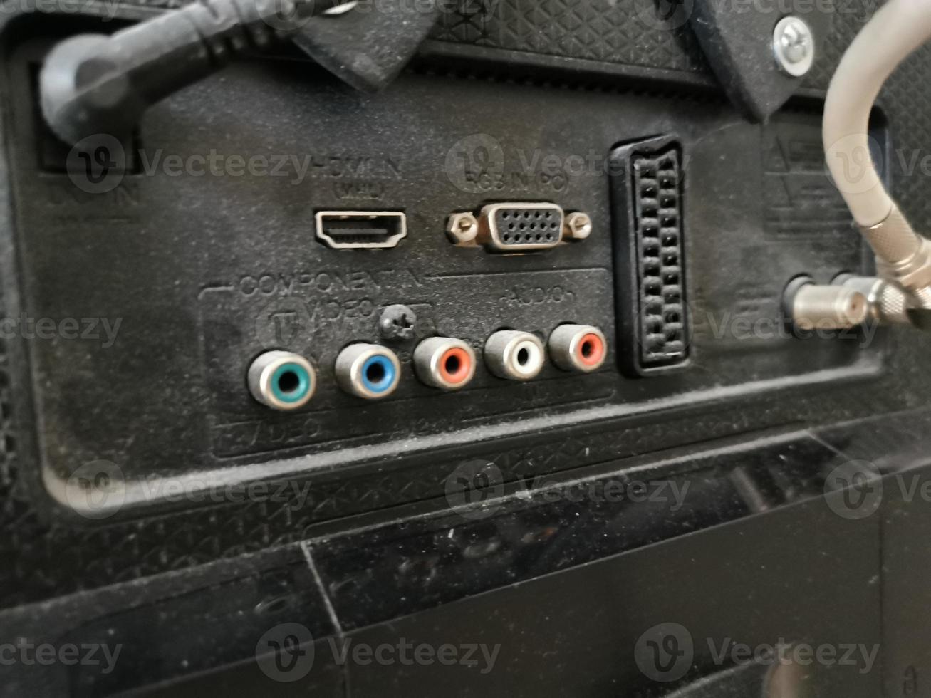 plug socket for connecting to a TV photo