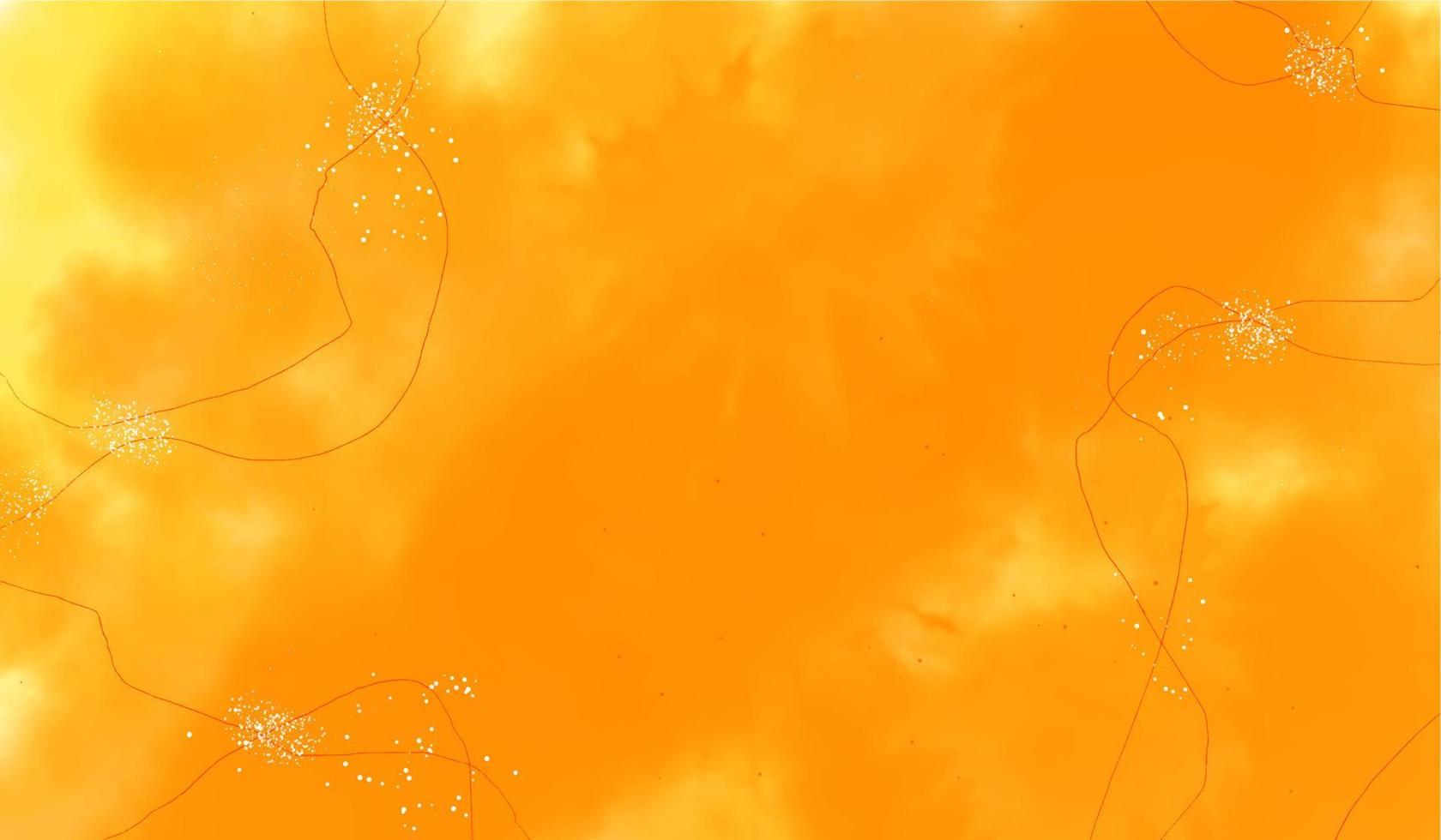 Fondo de diseño de acuarela sólido naranja abstracto vector