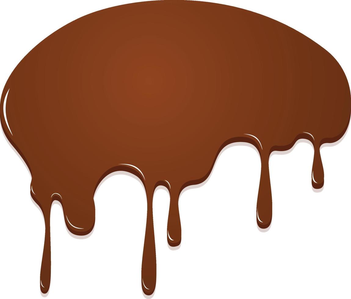 Chocolate dripping, Chocolate background vector illustration