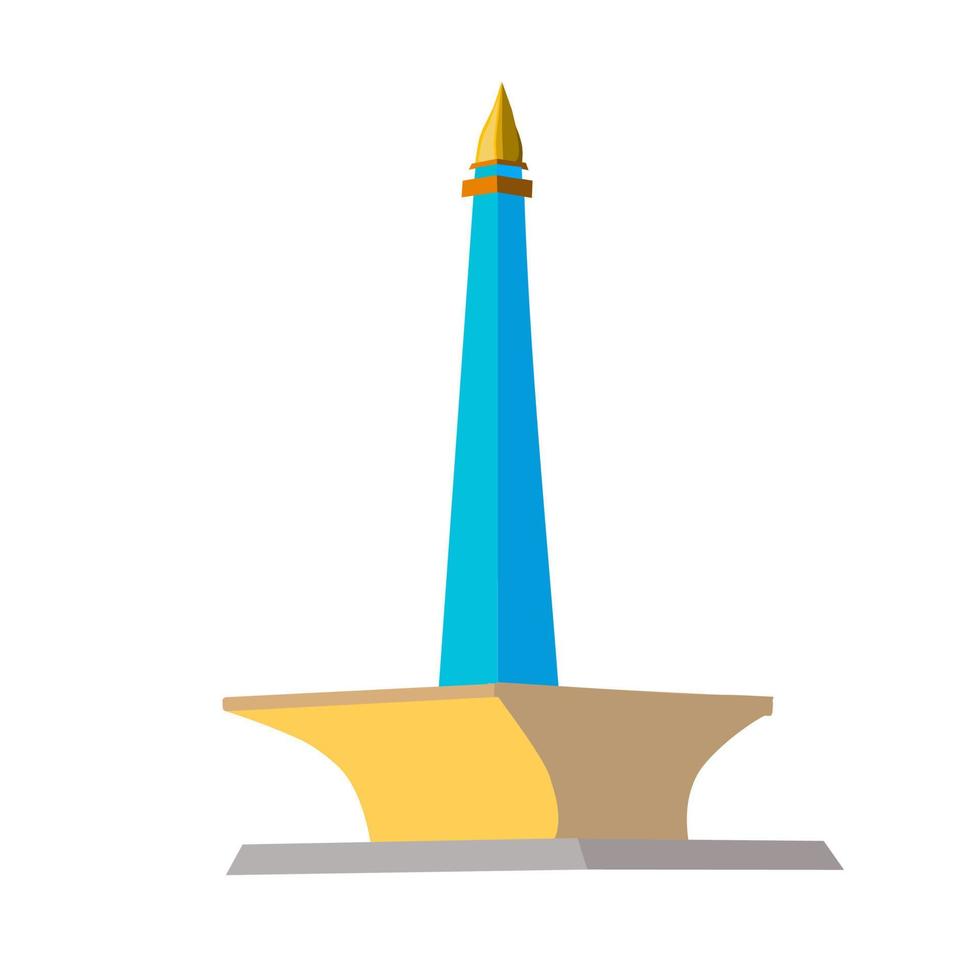 jakarta,injakarta, indonesia, 25 may 2022 - Monas vector is one of the icons in Jakarta, Monas illustration