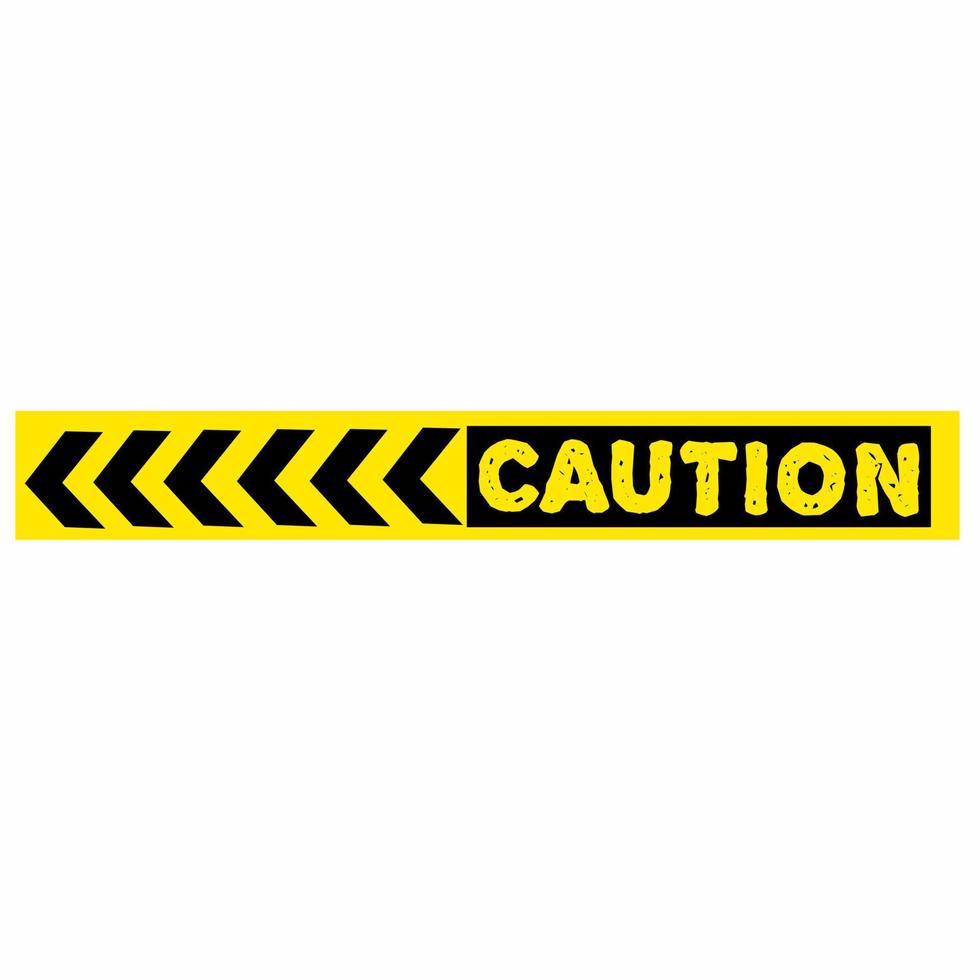 yellow line vector for delimiter or warning sign