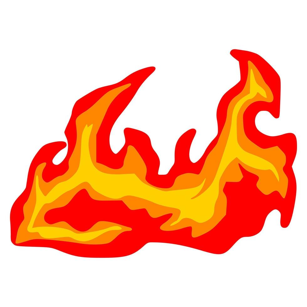 Fire cartoon element vector