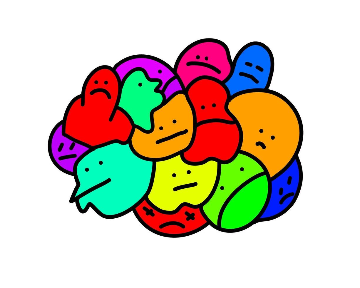 Doodlle art illustration cartoon vector
