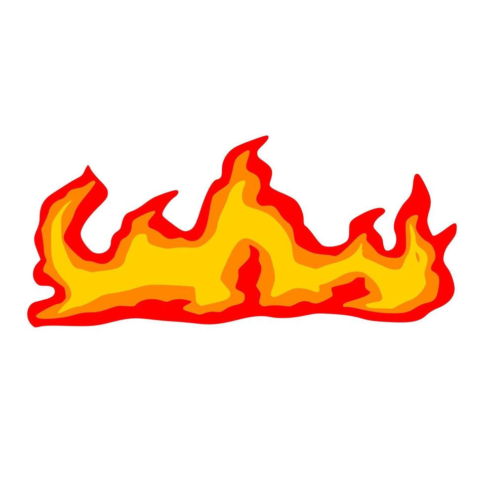 Fire cartoon element vector