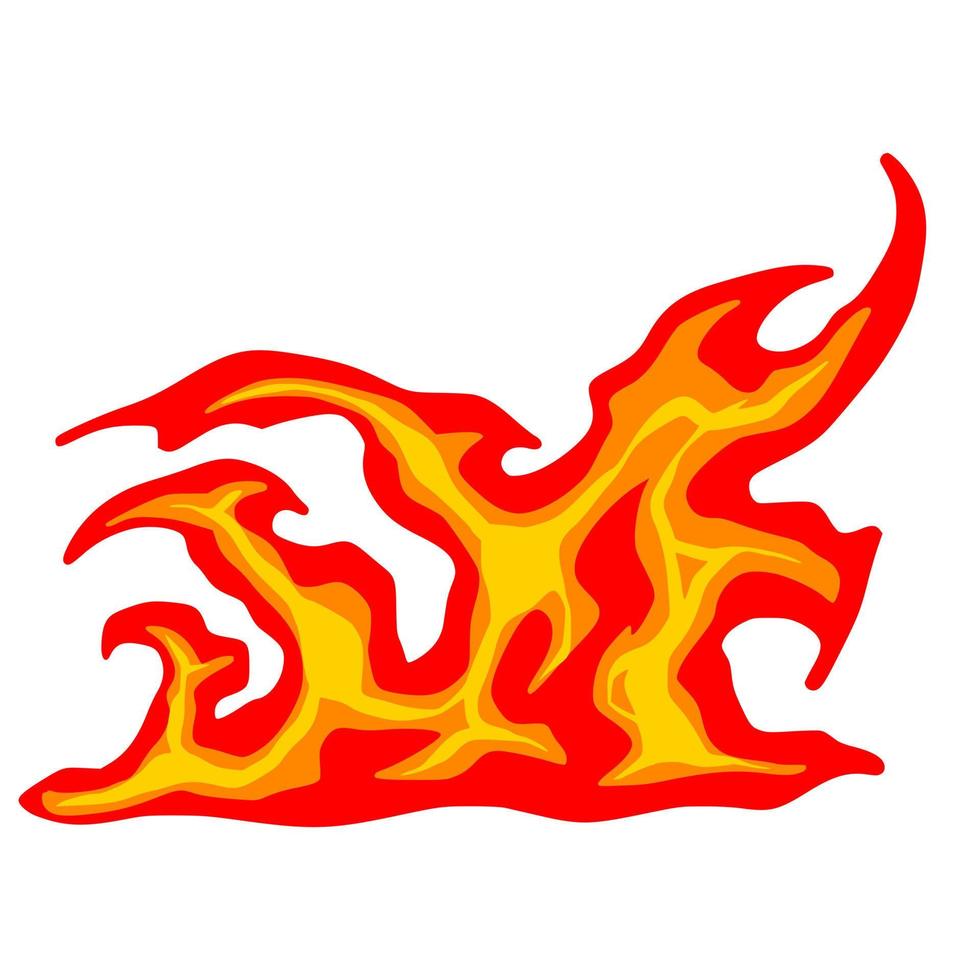 Fire cartoon element vector