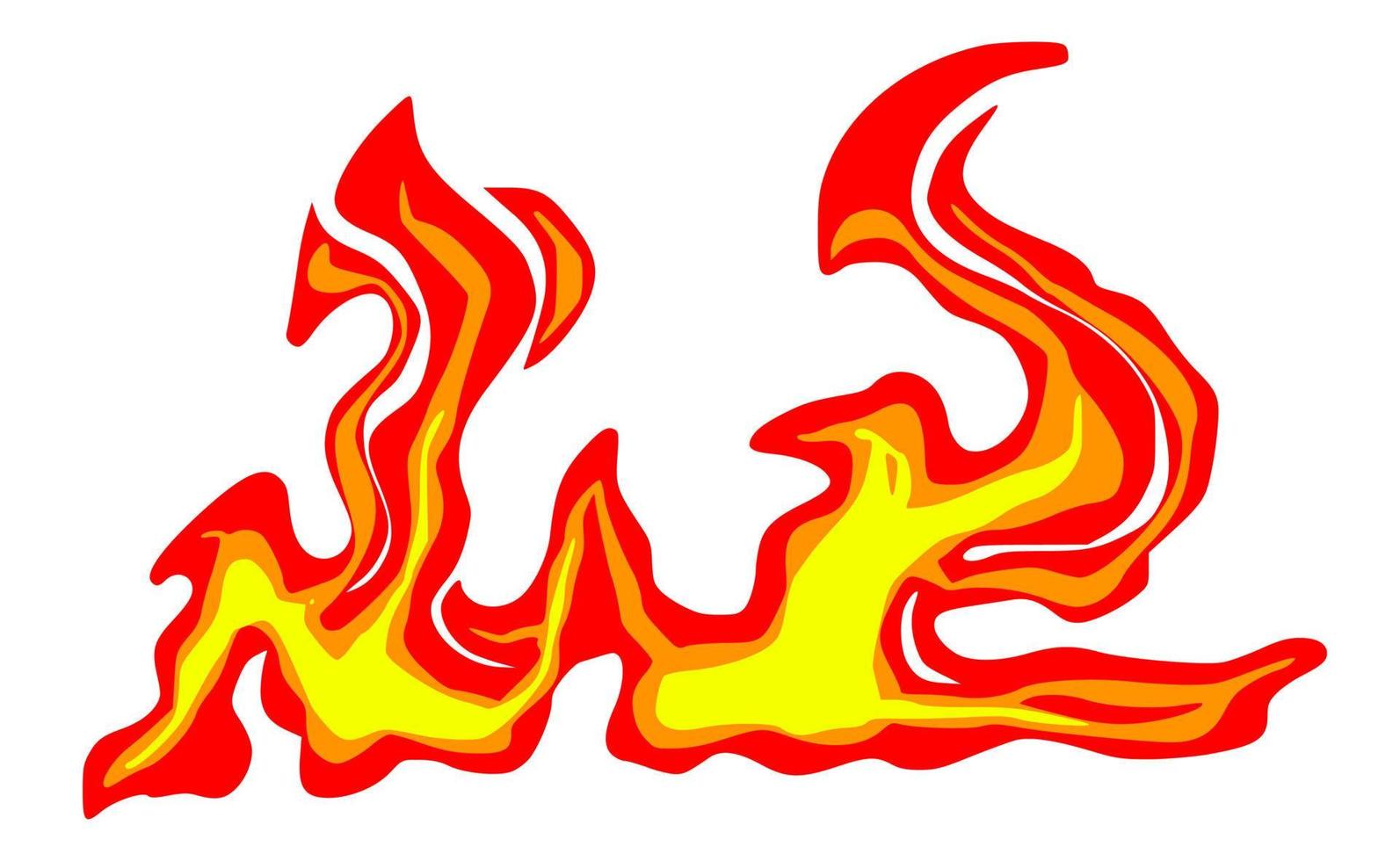 Fire cartoon element vector