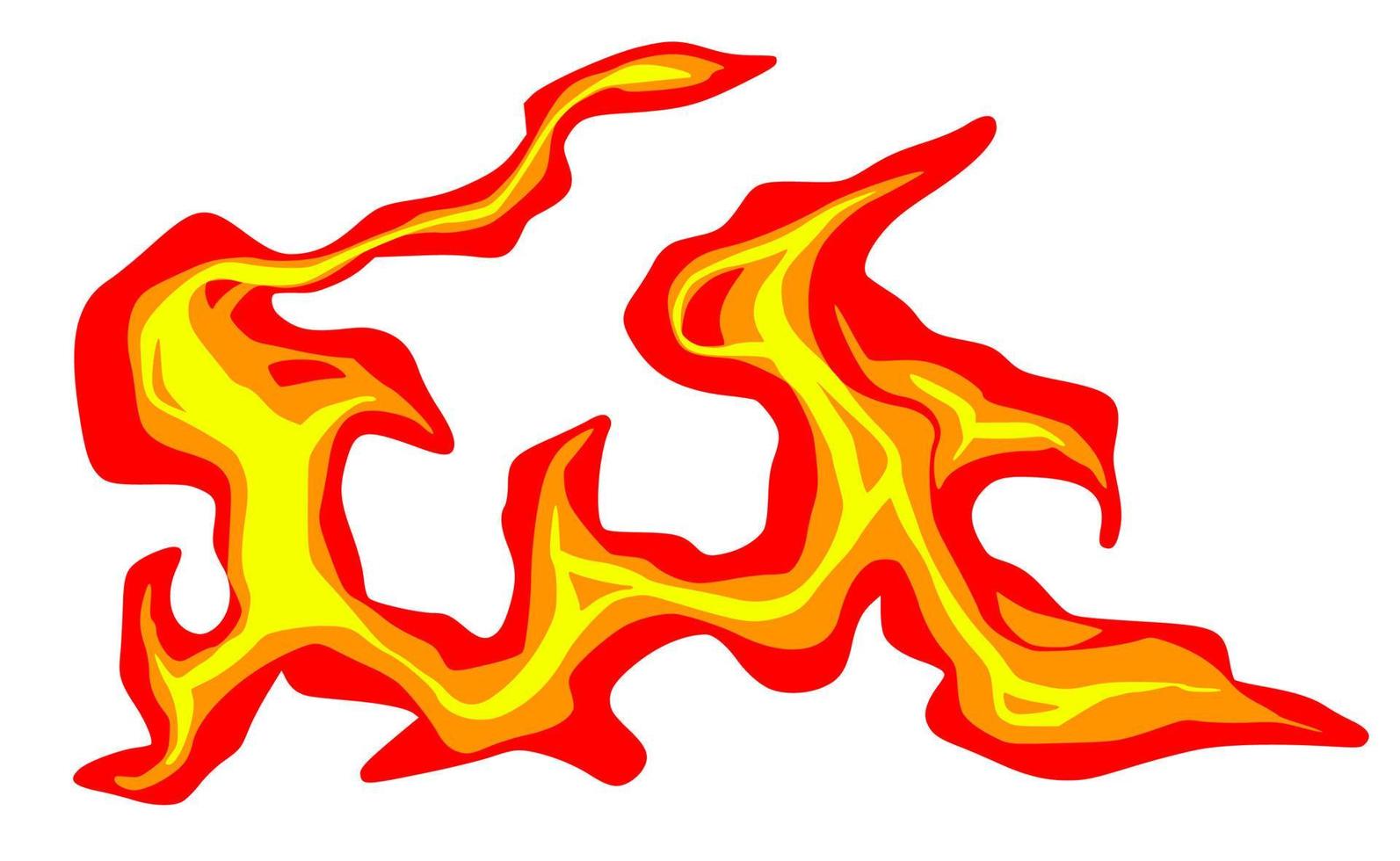 Fire cartoon element vector