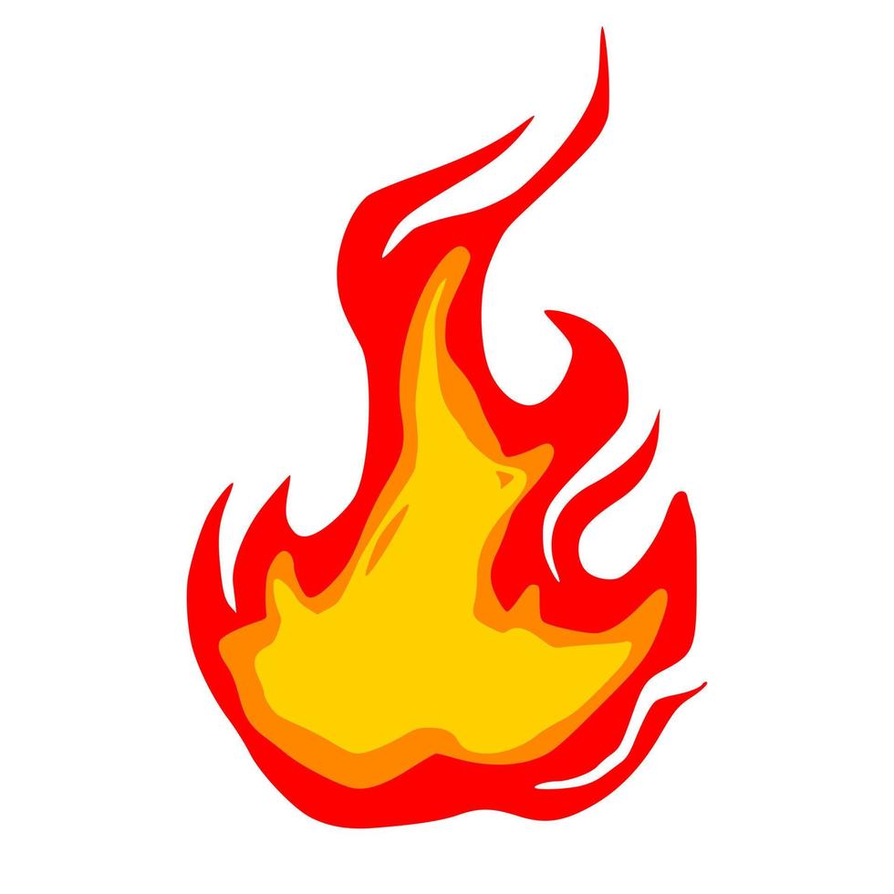 Fire cartoon element vector