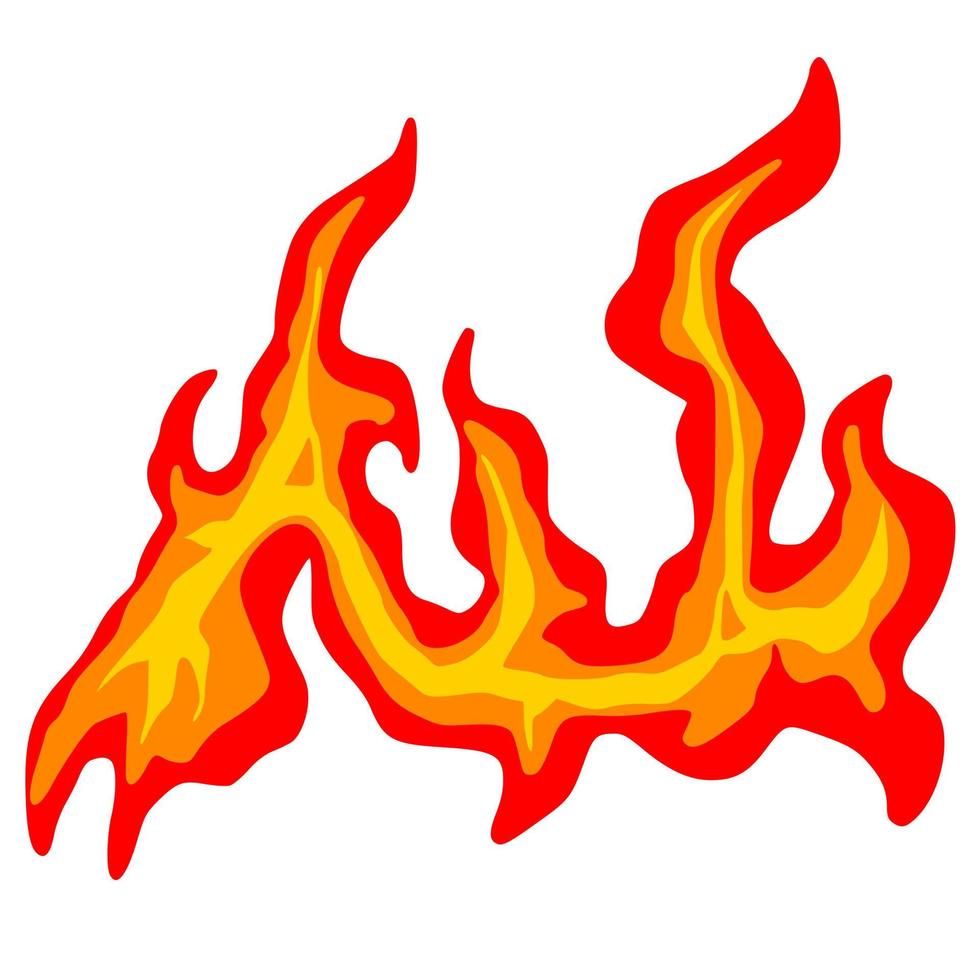 Fire cartoon element vector