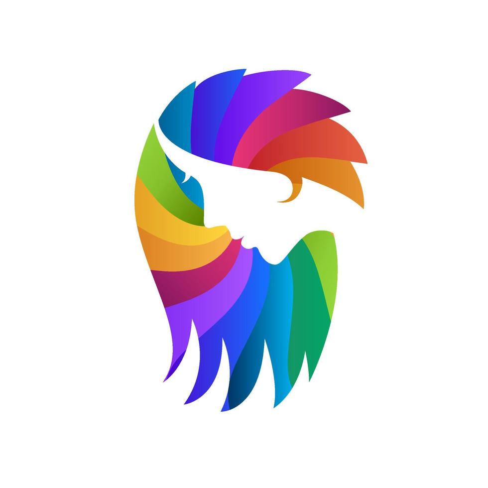 Women rainbow logo vector