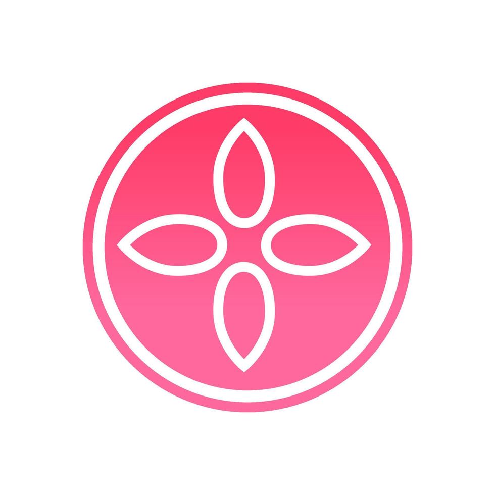 logotipo de icono de flor vector