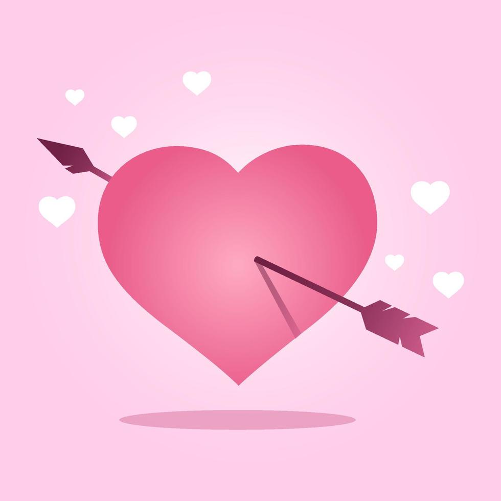 Love Cupid's darts Icon Love vector