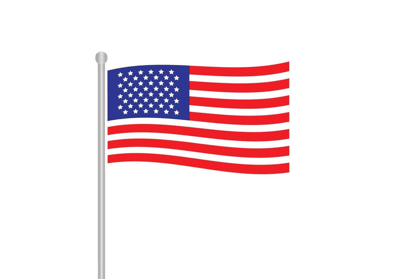 beautiful american flag background design vector