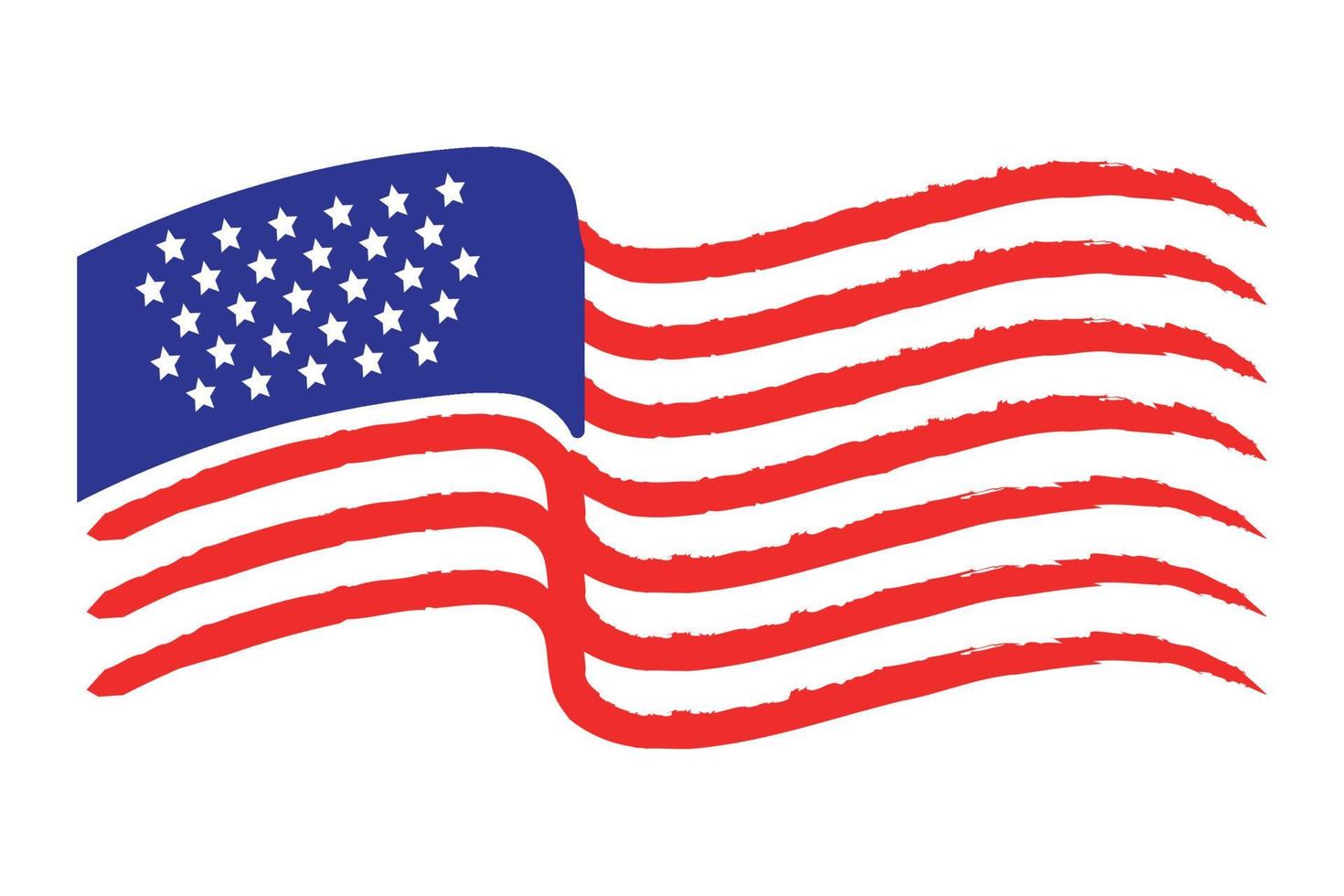 diseño hermoso del fondo de la bandera americana vector