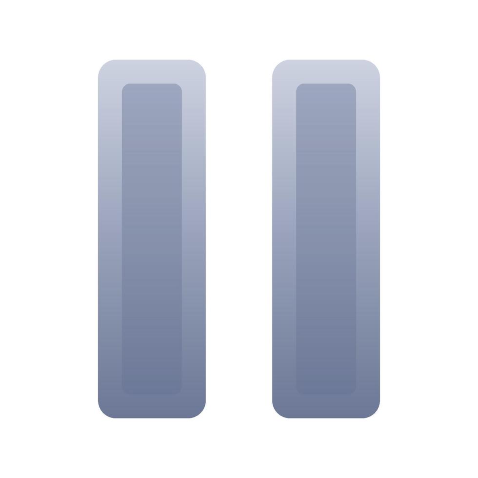 pause logo gradient design template icon vector