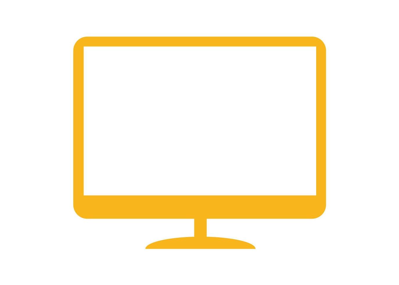 vector design, icon or symbol shape monitor