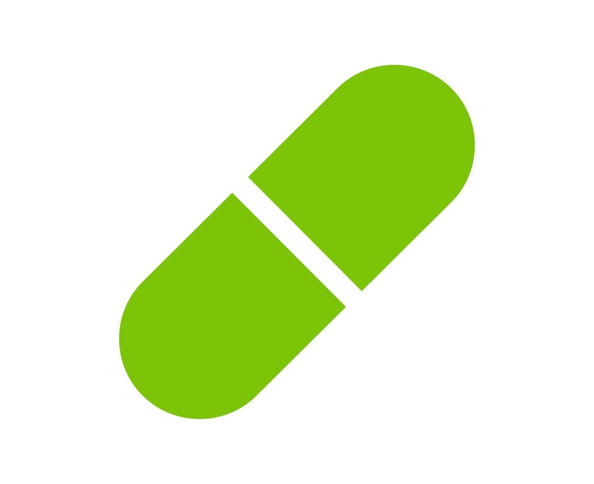medicine pill shape vector, icon or symbol design vector