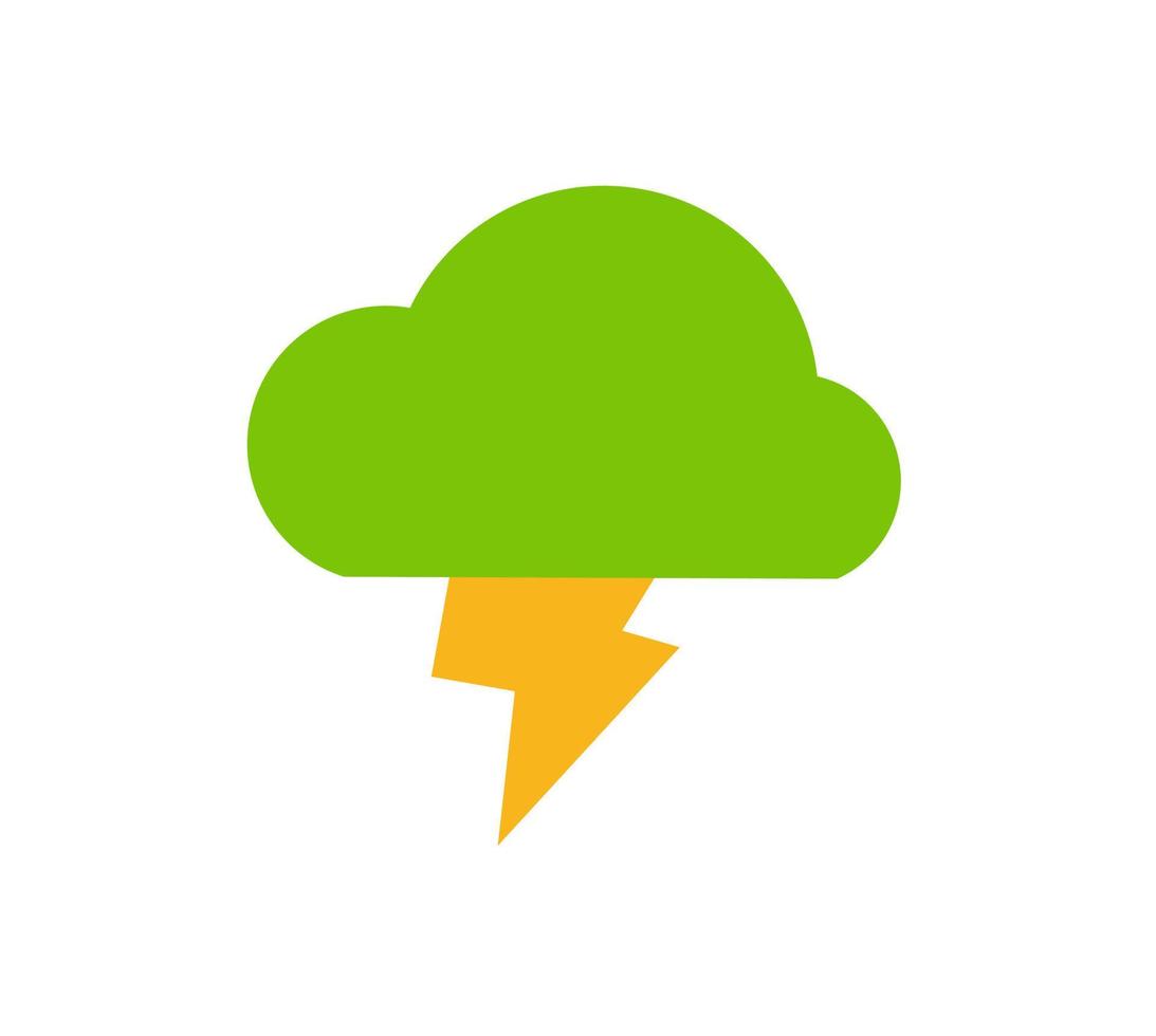 lightning weather shape vector, icon or symbol design vector