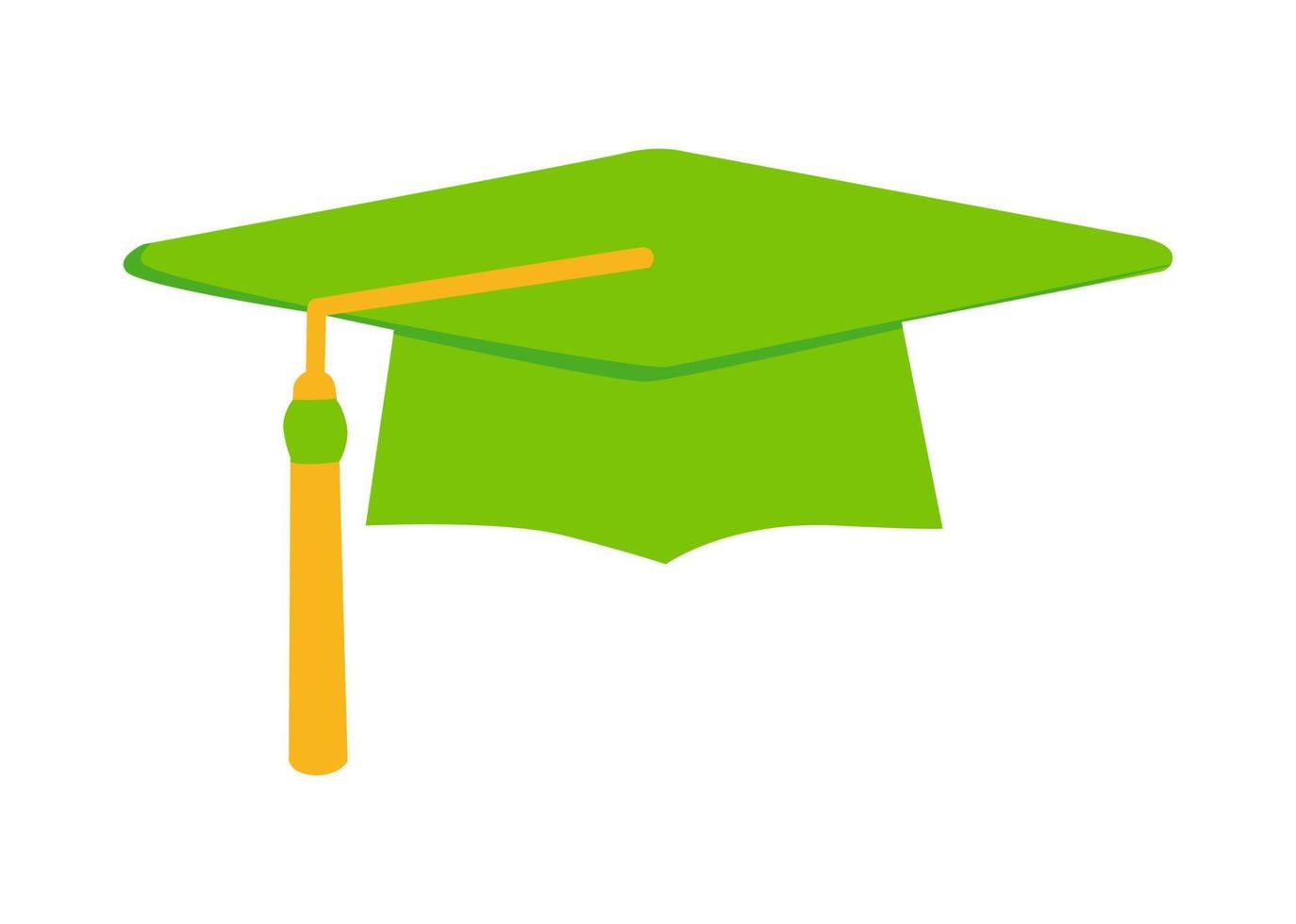 Graduation hat shape vector, icon or symbol design vector