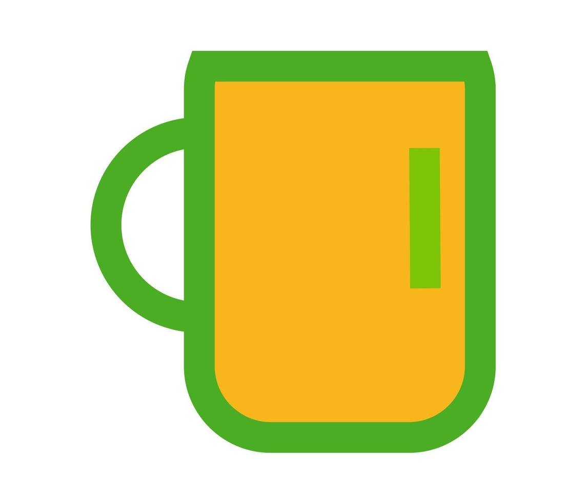beer glass shape vector, icon or symbol design vector
