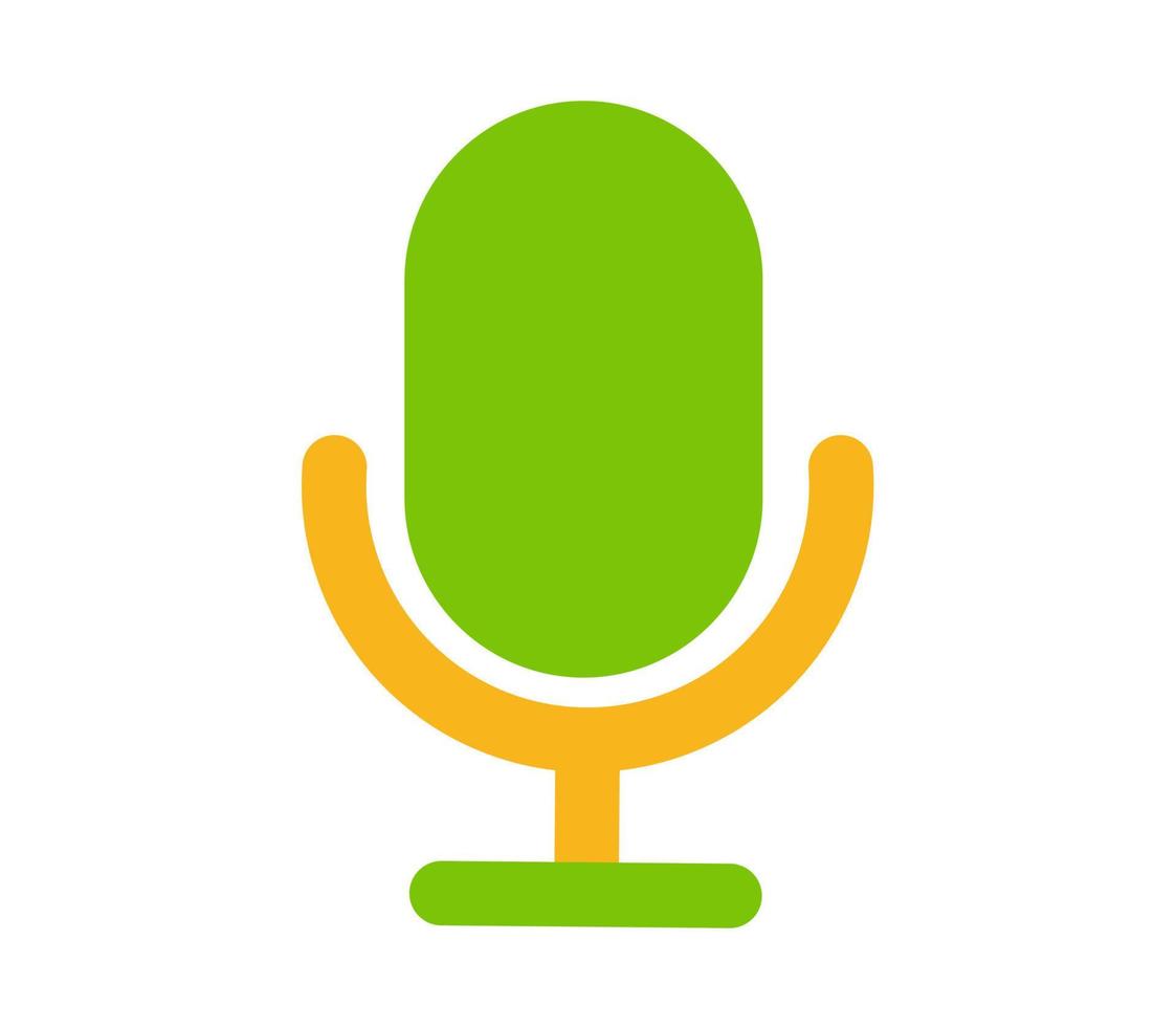 vector design, icon or symbol shape sound mic