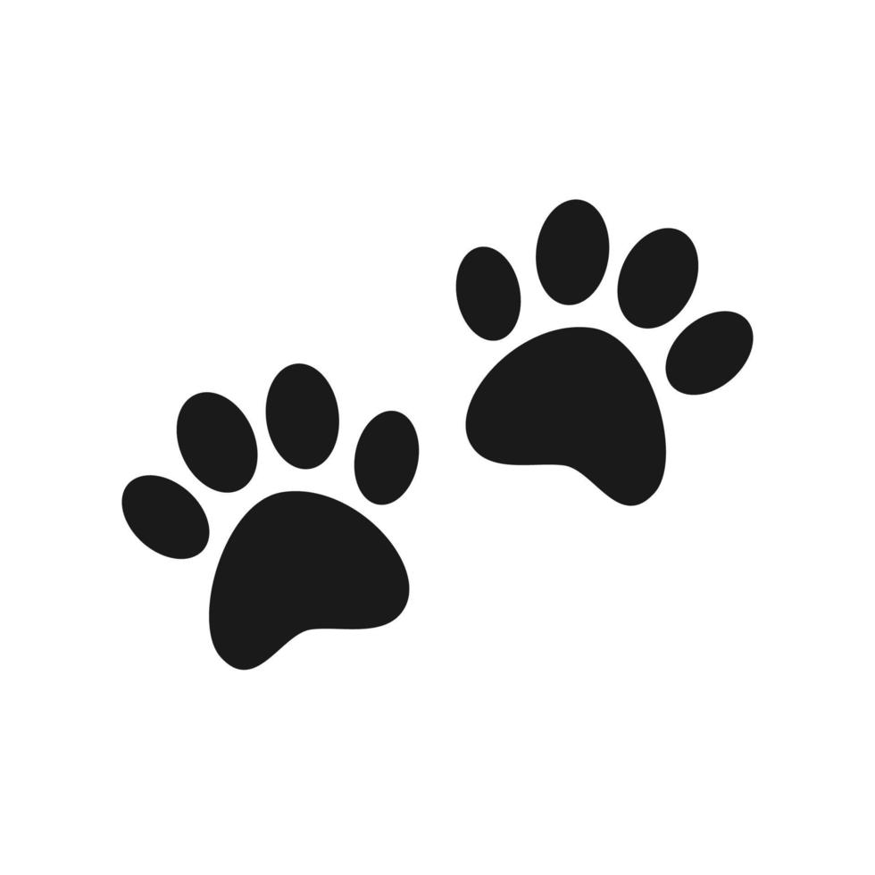 Paw Print icon. Paw vector. Paw print illustration. Paw print sign. vector