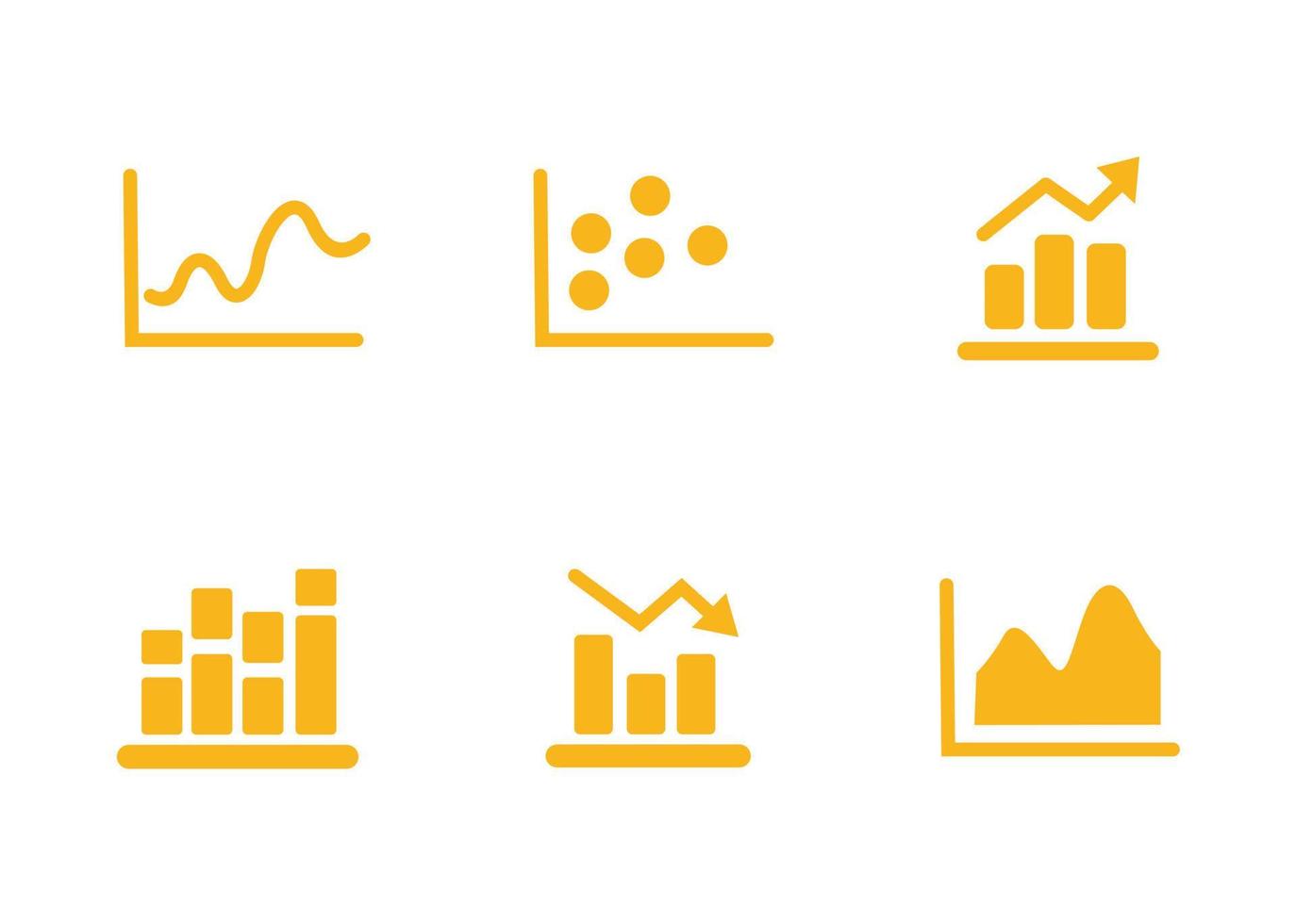 traffic chart icon set design vector